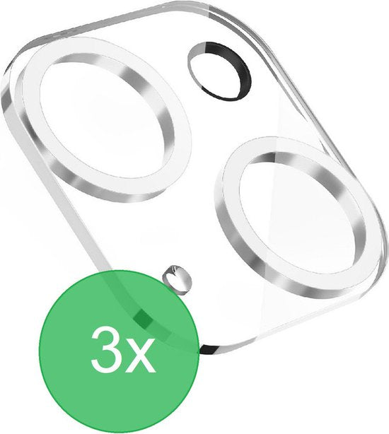 Camera Lens Protector – iPhone 15/15 Plus – 3x Set – Gehard Glas – Anti-kras – Zwart-Ilumina Benelux