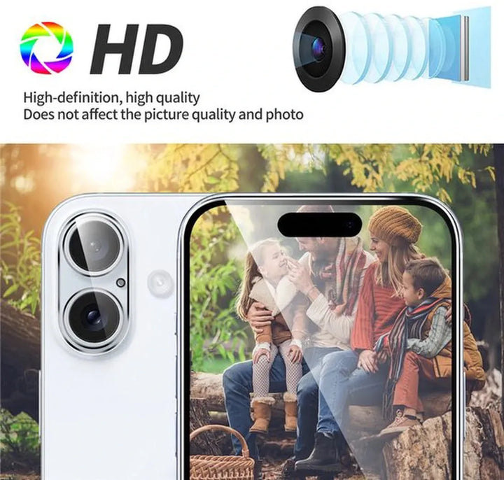 iPhone 16 – 9H Gehard Glas – Camera Lens & Screenprotector 2-Pack-Ilumina Benelux