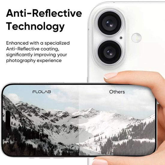Camera Lens Protector – iPhone 16 – 9H Gehard Glas – Anti-kras – Zilver-Ilumina Benelux