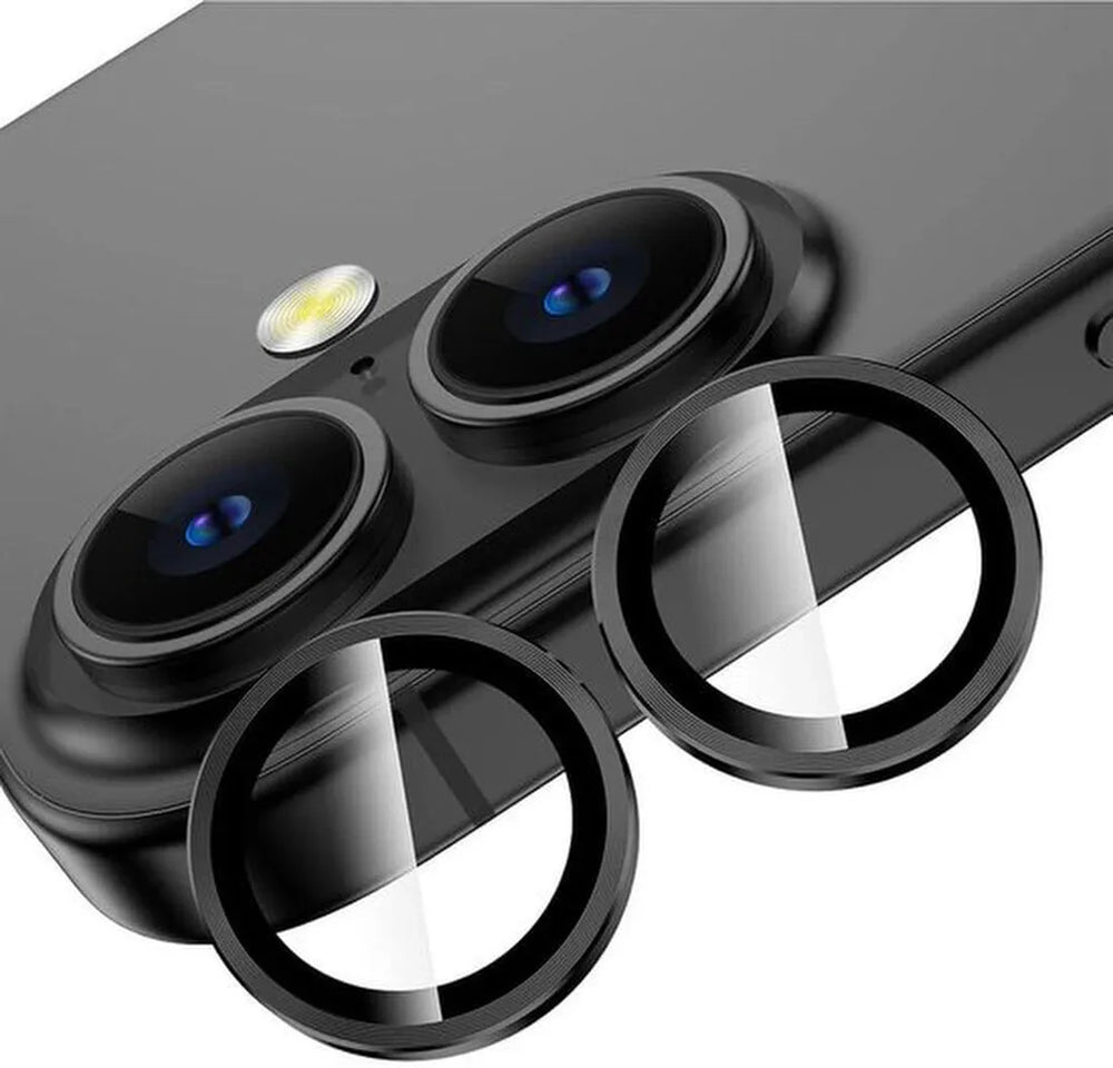 Camera Lens Protector – iPhone 16 – 9H Gehard Glas – Anti-kras – Zwart-Ilumina Benelux