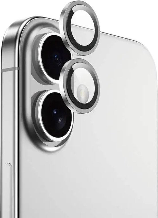 Camera Lens Protector – iPhone 16 Plus – 9H Gehard Glas – Anti-kras – Tempered Glas – Zilver-Ilumina Benelux