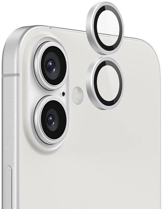 Camera Lens Protector – iPhone 16 Plus – 9H Gehard Glas – Anti-kras – Zilver-Ilumina Benelux