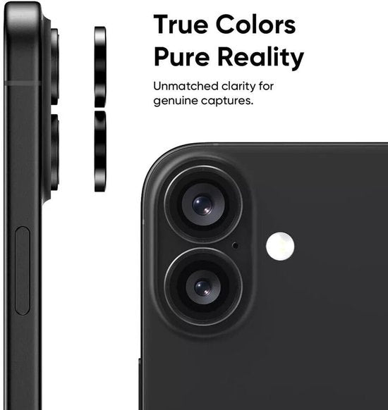 Camera Lens Protector – iPhone 16 Plus – 9H Gehard Glas – Anti-kras – Zwart-Ilumina Benelux
