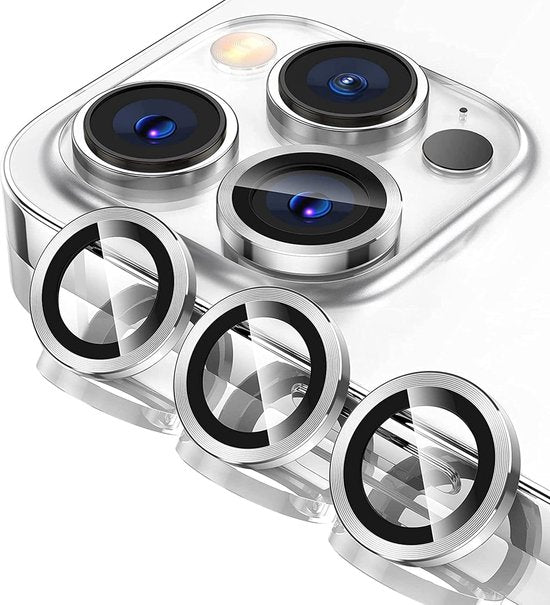 Camera Lens Protector – iPhone 16 Pro – 9H Gehard Glas – Anti-kras – Zilver-Ilumina Benelux