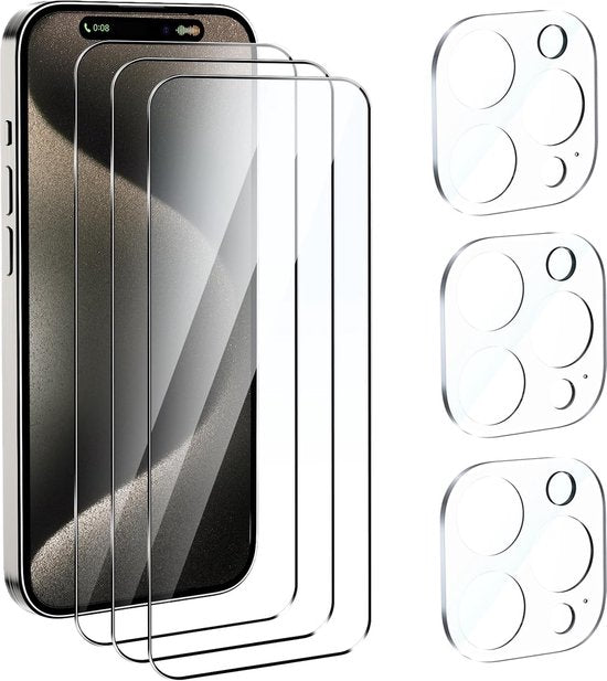 iPhone 16 Pro Max – Camera Lens & Screenprotector 6-Pack-Ilumina Benelux