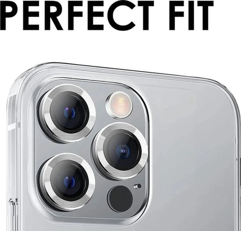 Camera Lens Protector – iPhone 16 Pro Max – 9H Gehard Glas – Anti-kras – Zilver-Ilumina Benelux