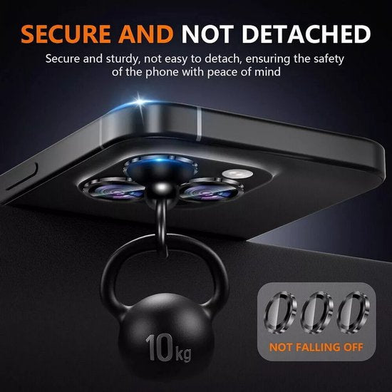 Camera Lens Protector – iPhone 16 Pro Max – 9H Gehard Glas – Anti-kras – Zwart-Ilumina Benelux