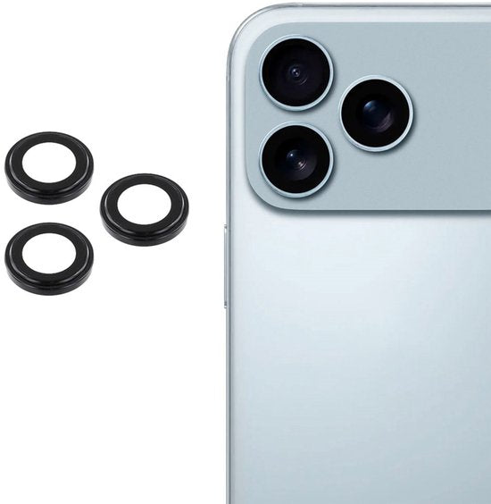 Camera Lens Protector – iPhone 17 Pro Max – 9H Gehard Glas – Anti-kras – Tempered Glas - Zwart-Ilumina Benelux