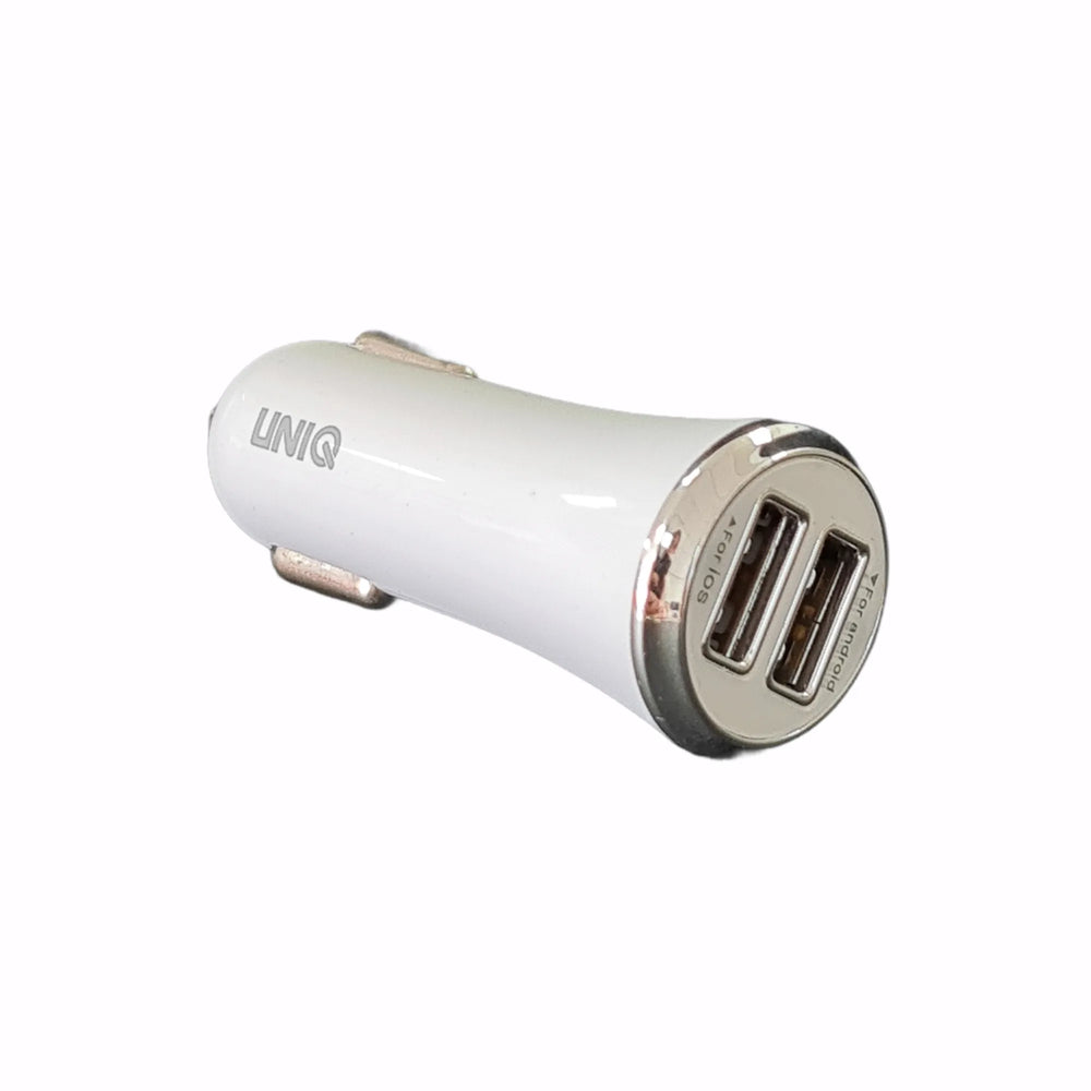Car Charger 3.4A - Fast Charger - Lightning Kabel - Wit-Oplader-Ilumina Benelux