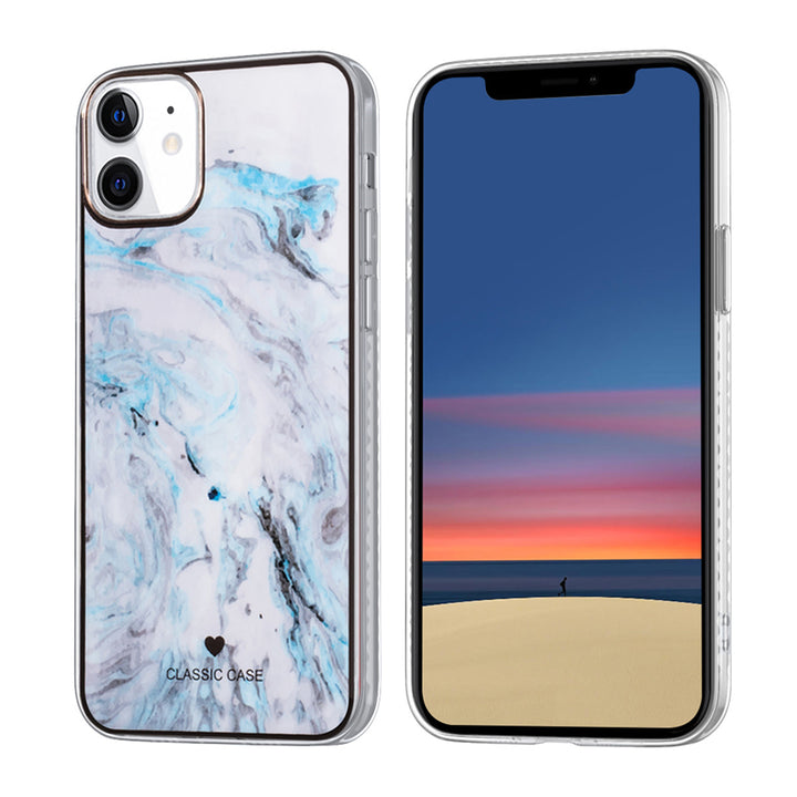Classic Case Apple iPhone 12 Mini TPU Backcover hoesje - Blauw Gradient-Hoesjes-Ilumina Benelux