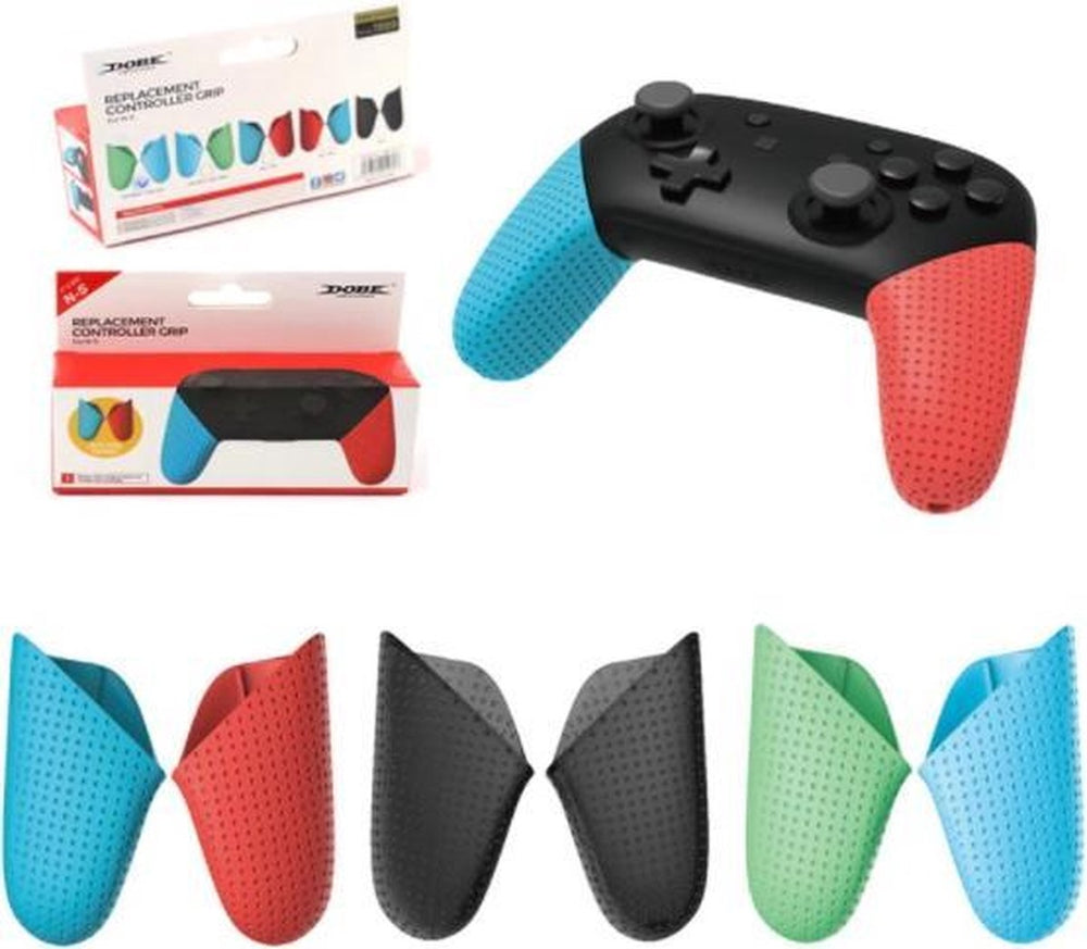 Controller Grip – Geschikt voor Nintendo Switch Pro Controller – Antislip Handgreep – Beschermhoes – Zwart-Ilumina Benelux