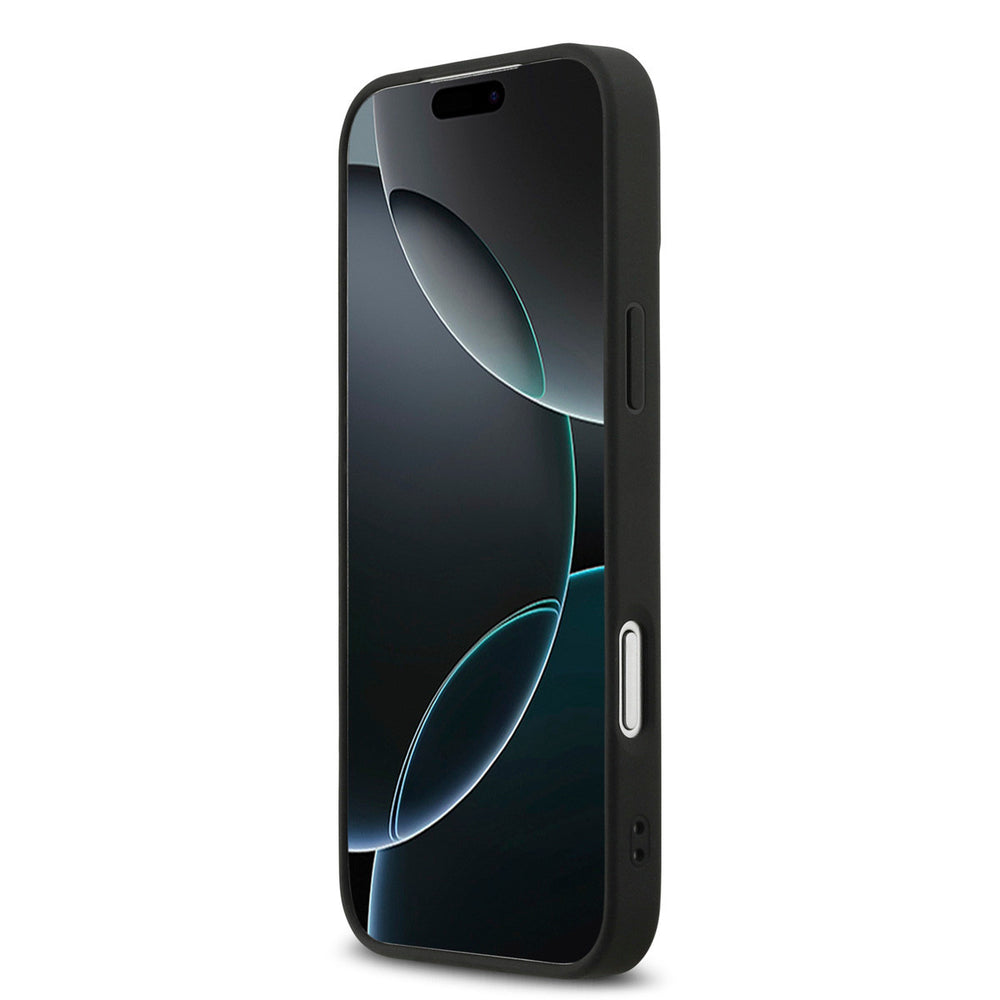 DKNY iPhone 17 Pro Max Backcover hoesje - MagSafe - Grid Pattern - Zwart-Hoesjes-Ilumina Benelux