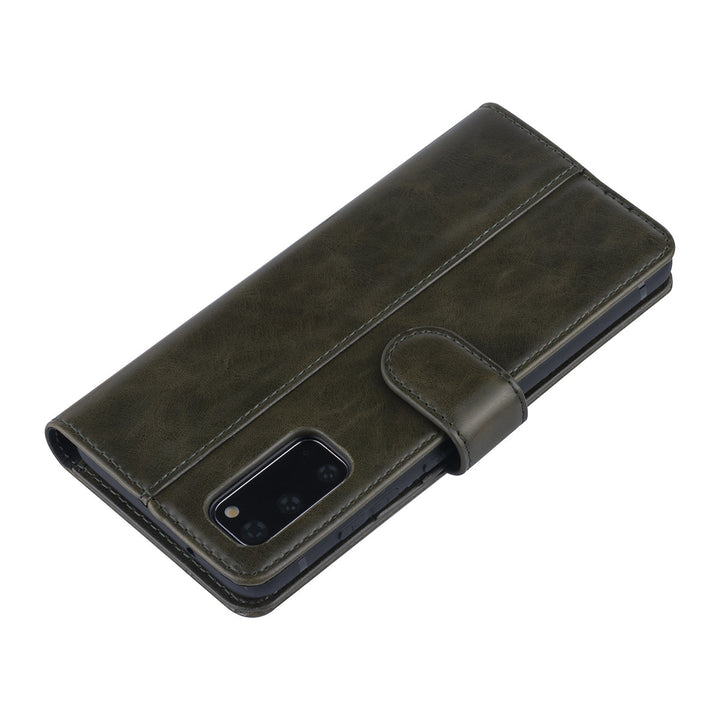 DonkerGroen hoesje Samsung Galaxy S20 - Book Case - PU leather-Hoesjes-Ilumina Benelux
