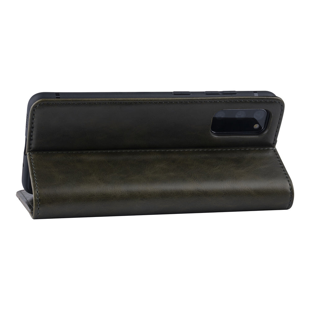 DonkerGroen hoesje Samsung Galaxy S20 - Book Case - PU leather-Hoesjes-Ilumina Benelux