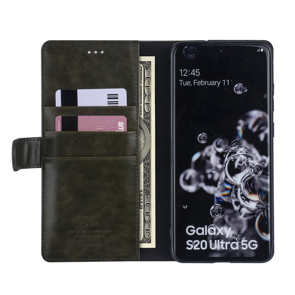 DonkerGroen hoesje Samsung Galaxy S20 Ultra - Book Case - PU leather-Hoesjes-Ilumina Benelux