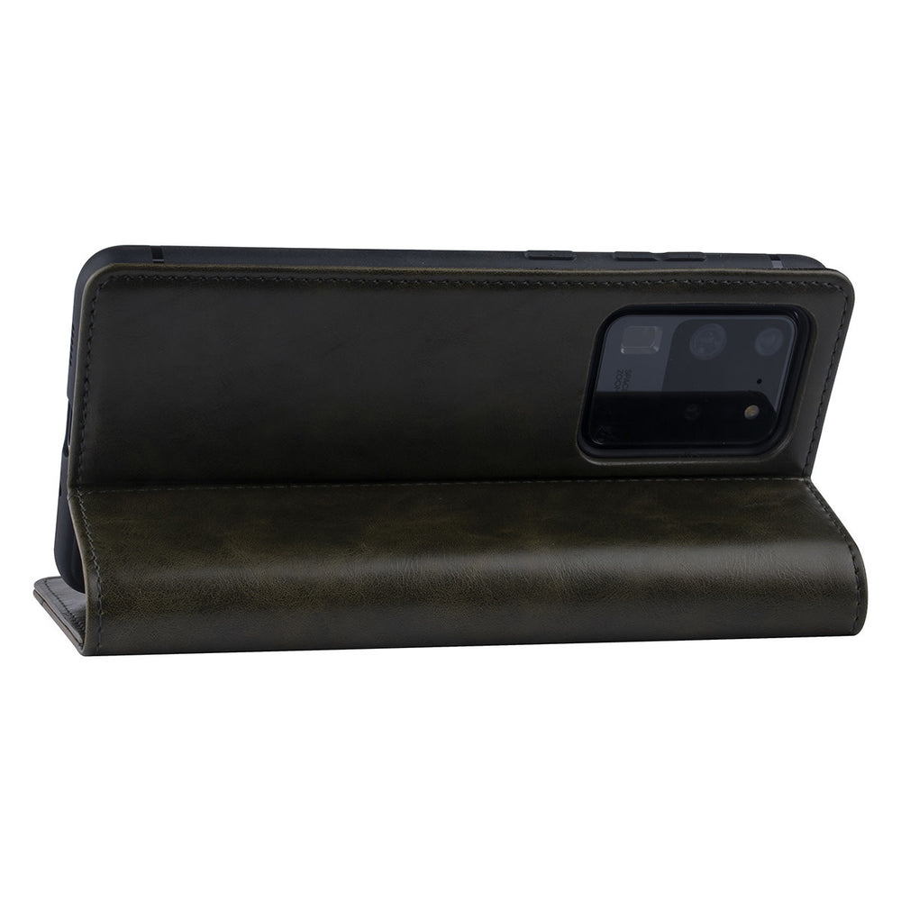 DonkerGroen hoesje Samsung Galaxy S20 Ultra - Book Case - PU leather-Hoesjes-Ilumina Benelux
