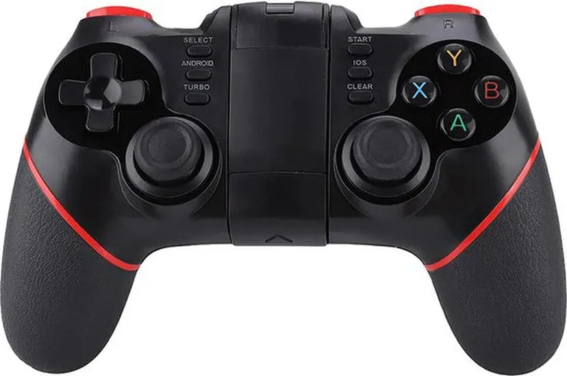 Draadloze gaming controller – T6 Bluetooth gamepad – Geschikt voor iOS/Android/PC/PS3/Smart TV – Zwart-Controller-Ilumina Benelux