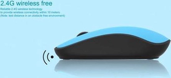 Draadloze muis – Optische 2.4GHz – Voor laptop en computer – Rechts- en linkshandig – Rood-Muis-Ilumina Benelux