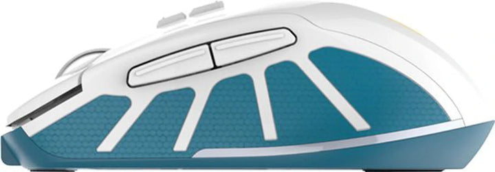 Draadloze muis – RGB LED verlichting – Oplaadbaar – Ergonomisch stil – DPI-knop – Wit-Muis-Ilumina Benelux