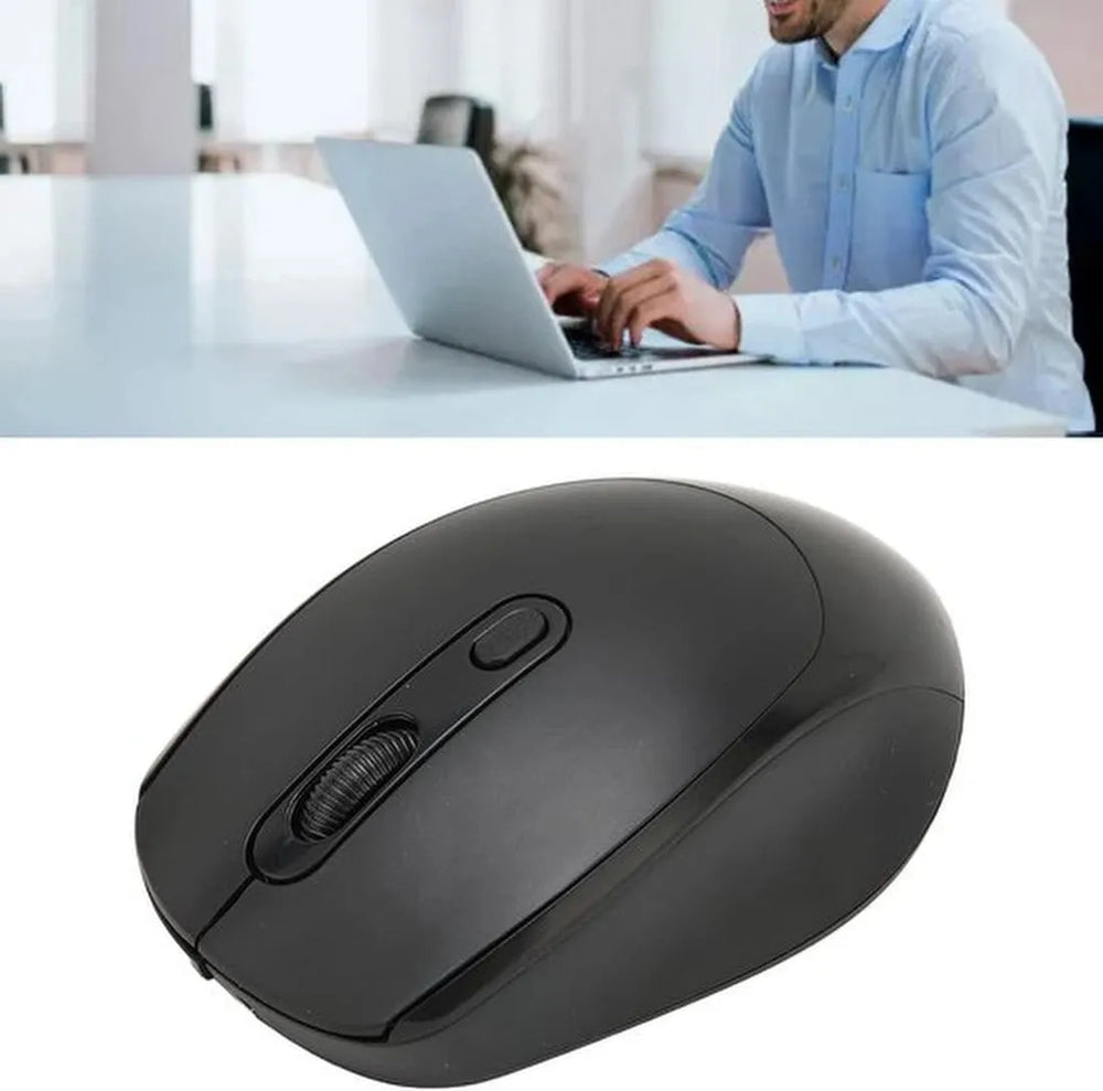 Draadloze muis voor laptop – Oplaadbaar – Stil & slank – 10m bereik – 3 DPI standen – Zwart-Muis-Ilumina Benelux