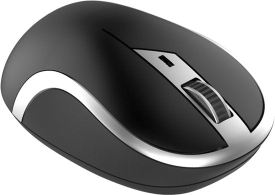 Draadloze muis voor laptop en computer – Optische 2.4GHz – USB ontvanger – Ergonomisch – Zwart-Muis-Ilumina Benelux