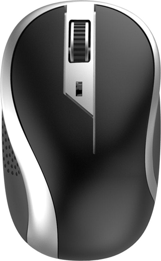 Draadloze muis voor laptop en computer – Optische 2.4GHz – USB ontvanger – Ergonomisch – Zwart-Muis-Ilumina Benelux