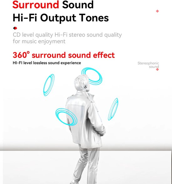 Draadloze oordopjes – Bluetooth – In-ear – Geschikt voor smartphone & laptop – Zwart-In-ear koptelefoon-Ilumina Benelux