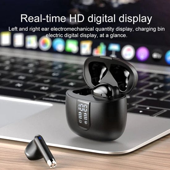 Draadloze oordopjes – Bluetooth – In-ear – Geschikt voor smartphone & laptop – Zwart-In-ear koptelefoon-Ilumina Benelux