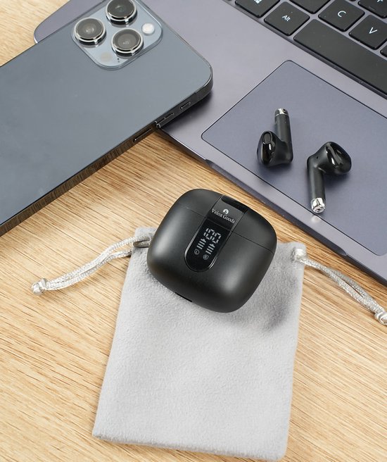 Draadloze oordopjes – Bluetooth – In-ear – Geschikt voor smartphone & laptop – Zwart-In-ear koptelefoon-Ilumina Benelux