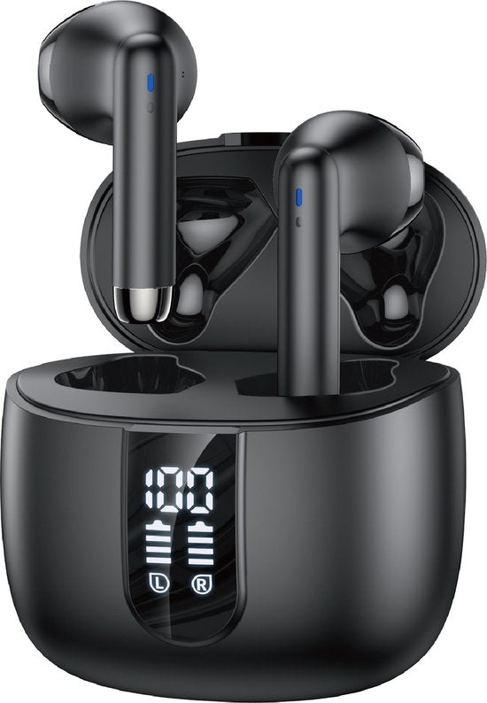 Draadloze oordopjes – Bluetooth – In-ear – Geschikt voor smartphone & laptop – Zwart-In-ear koptelefoon-Ilumina Benelux