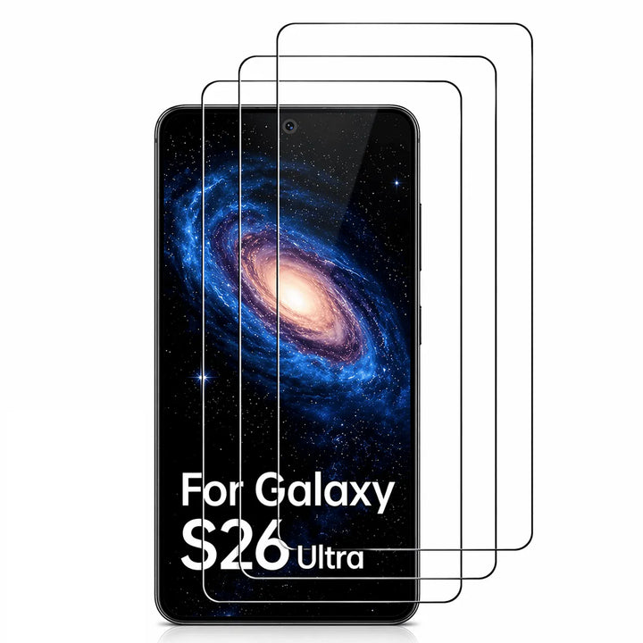 Samsung Galaxy S26 Ultra Screenprotector Gehard 9H – Anti-kras - 3-Pack Tempered Glas-Ilumina Benelux