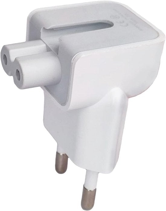 EU Stekker Adapter – Geschikt voor MacBook & iPad Oplader – Europese Plug – Vervanging – Wit-EU Stekker-Ilumina Benelux