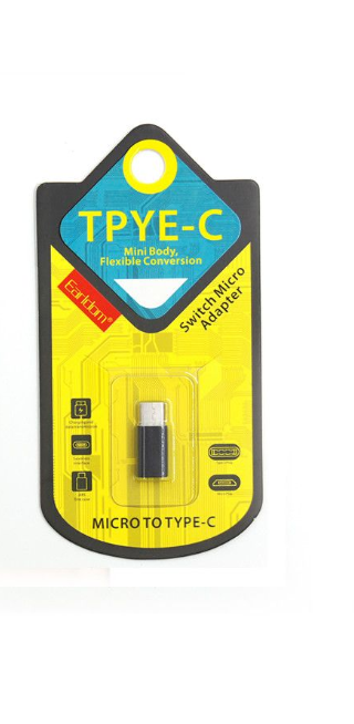 Earldom Micro Naar Type C- Black-USB-Kabels-Ilumina Benelux