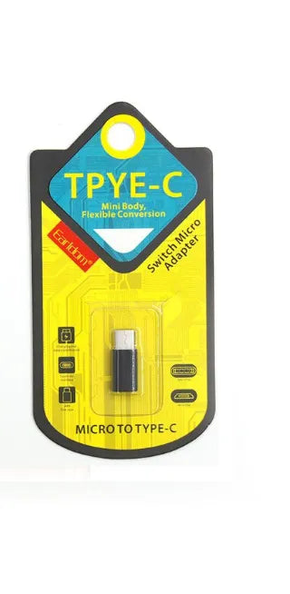 Earldom Micro Naar Type C- Black-USB-Kabels-Ilumina Benelux