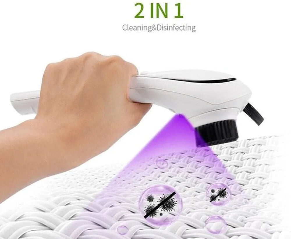 Elektrische reinigingsborstel – Multifunctioneel – Voor schoenen, kleding, keuken & bankstel – Draadloos – Wit-Schoenverzorging-Ilumina Benelux