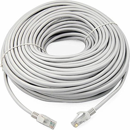 Ethernet kabel – CAT5e UTP RJ45 – 25 Meter – Wit – LuxeBass-Internetkabels-Ilumina Benelux