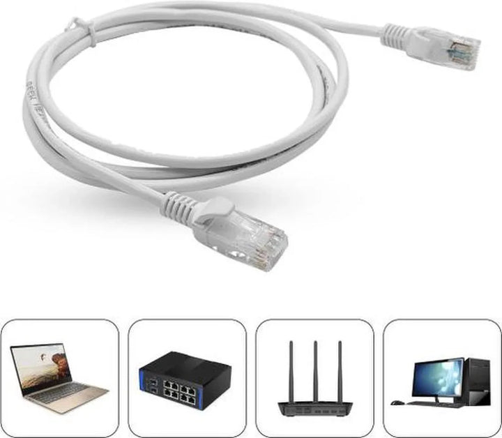Ethernet kabel – CAT6 UTP – RJ45 LAN patchkabel – 3 Meter – Zwart-Internetkabels-Ilumina Benelux