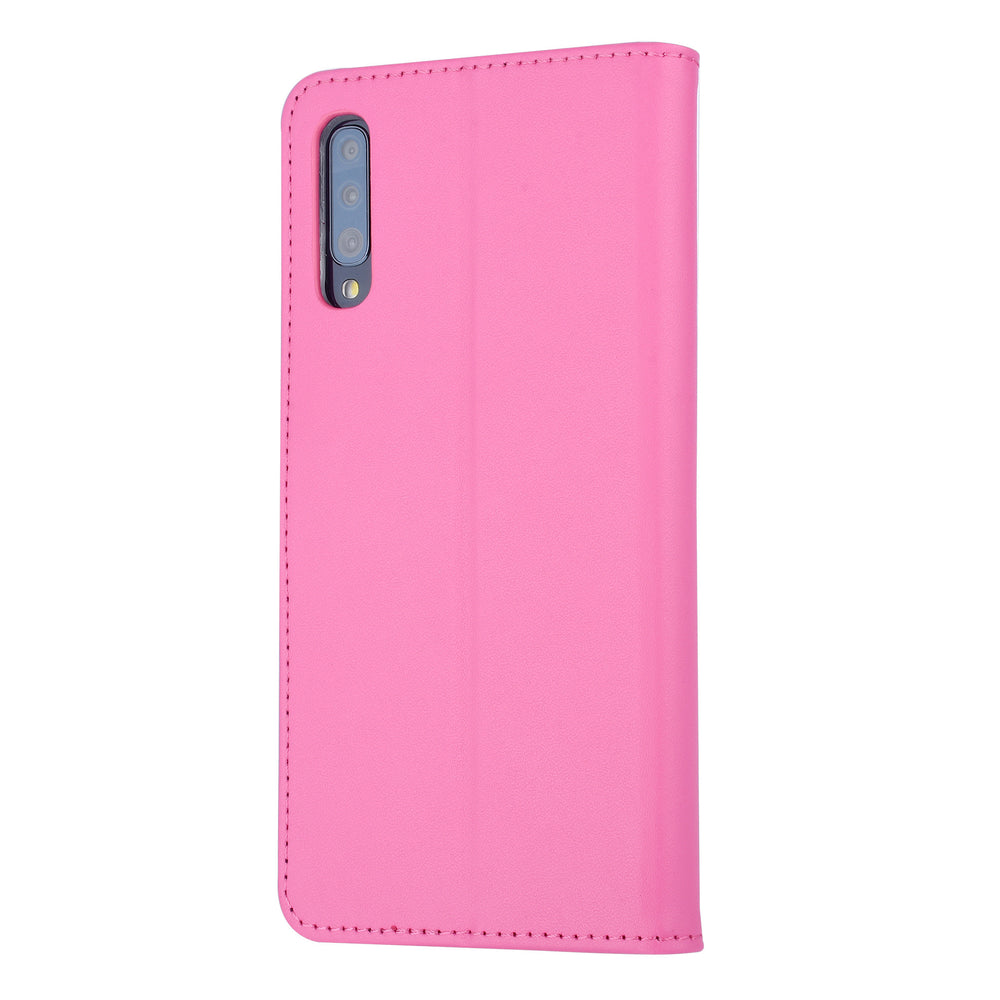 Felroze Book Case voor Samsung Galaxy A70 - Pasjeshouder - Magneetsluiting (A705F)-Hoesjes-Ilumina Benelux