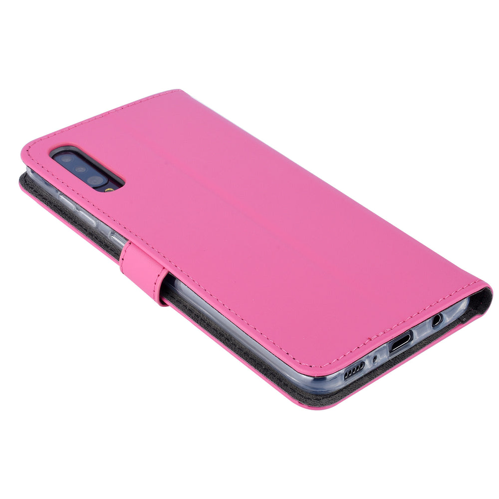 Felroze Book Case voor Samsung Galaxy A70 - Pasjeshouder - Magneetsluiting (A705F)-Hoesjes-Ilumina Benelux