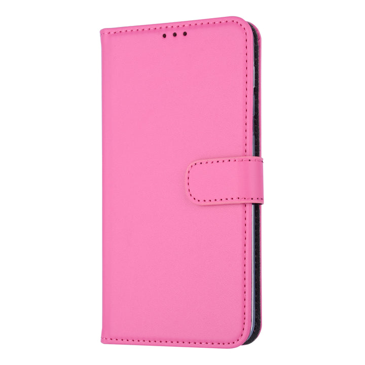 Felroze hoesje Samsung Galaxy A10 (2019) Book Case - Pasjeshouder - Magneetsluiting (A105F)-Hoesjes-Ilumina Benelux