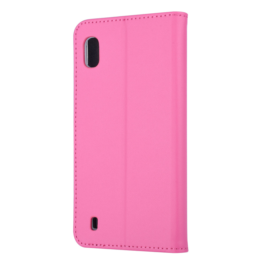 Felroze hoesje Samsung Galaxy A10 (2019) Book Case - Pasjeshouder - Magneetsluiting (A105F)-Hoesjes-Ilumina Benelux