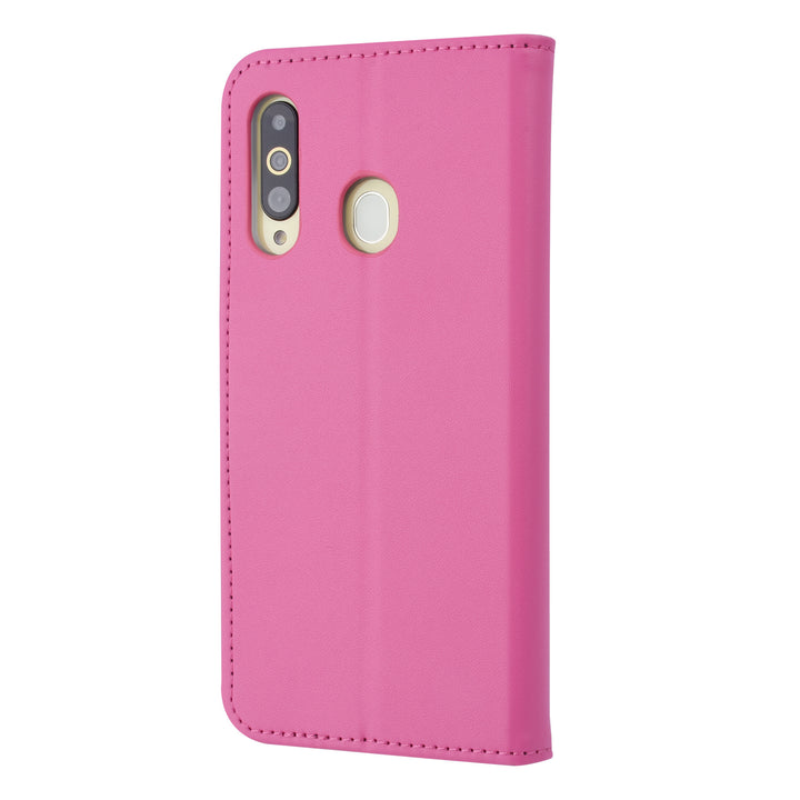 Felroze hoesje Samsung Galaxy A60 - Book Case - Pasjeshouder - Magneetsluiting (A606F)-Hoesjes-Ilumina Benelux