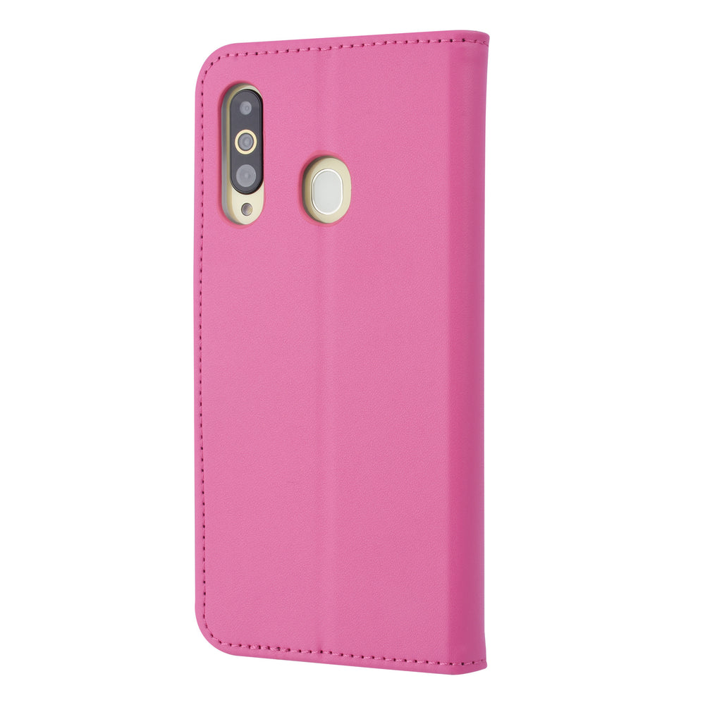 Felroze hoesje Samsung Galaxy A60 - Book Case - Pasjeshouder - Magneetsluiting (A606F)-Hoesjes-Ilumina Benelux