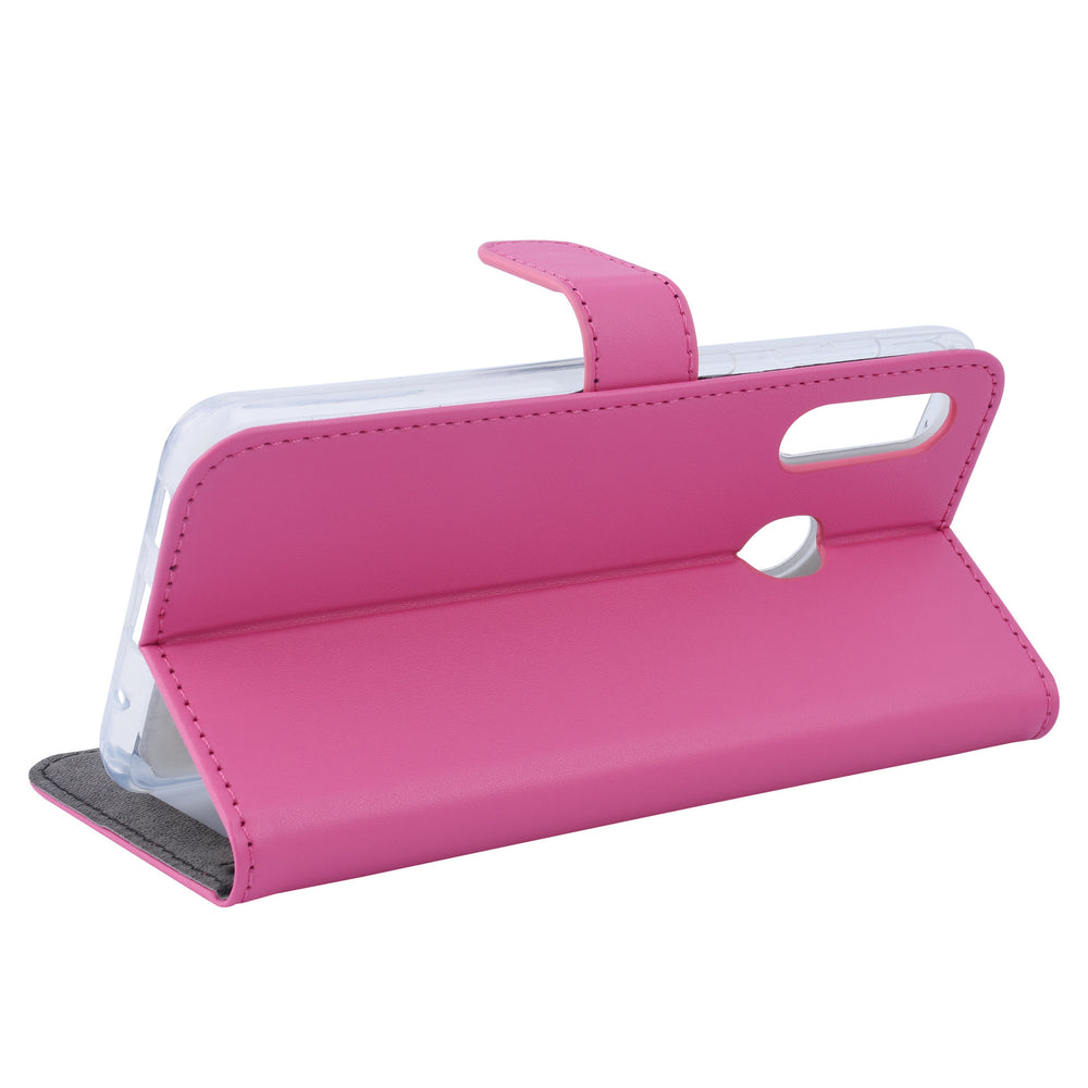 Felroze hoesje Samsung Galaxy M40 - Book Case - Pasjeshouder - Magneetsluiting (M405F)-Hoesjes-Ilumina Benelux