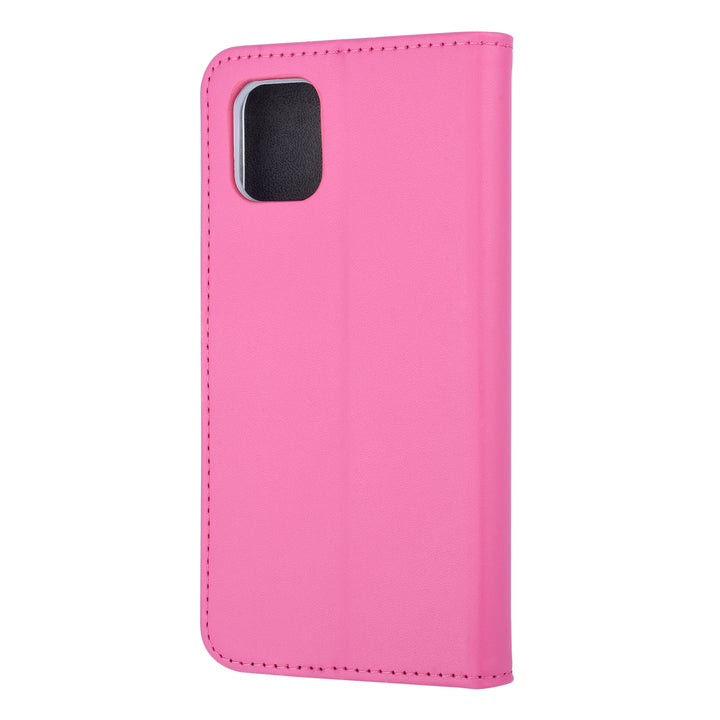 Felroze hoesje iPhone 11 Pro Max - Book Case - Pasjeshouder - Magneetsluiting-Hoesjes-Ilumina Benelux