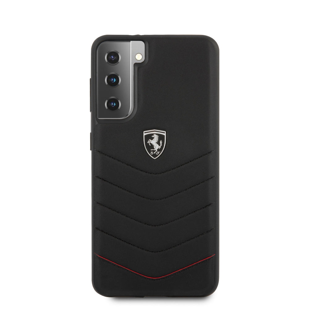 Ferrari Samsung Galaxy S21 Plus Zwart Backcover hoesje - Off Track Quilted-Hoesjes-Ilumina Benelux