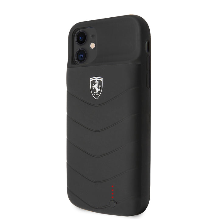 Ferrari iPhone 11 Pro Max full cover power case lichtgewicht - Zwart-Powerbank-Ilumina Benelux