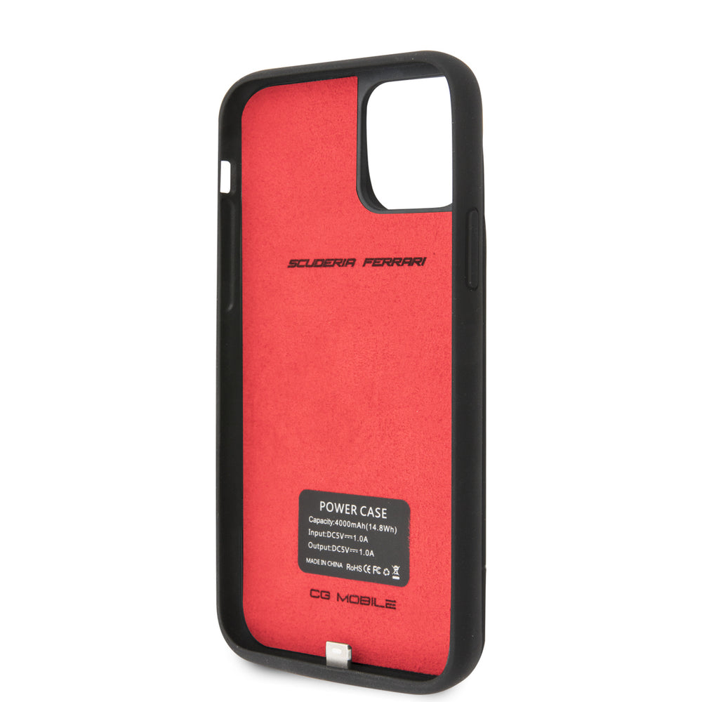 Ferrari iPhone 11 Pro Max full cover power case lichtgewicht - Zwart-Powerbank-Ilumina Benelux