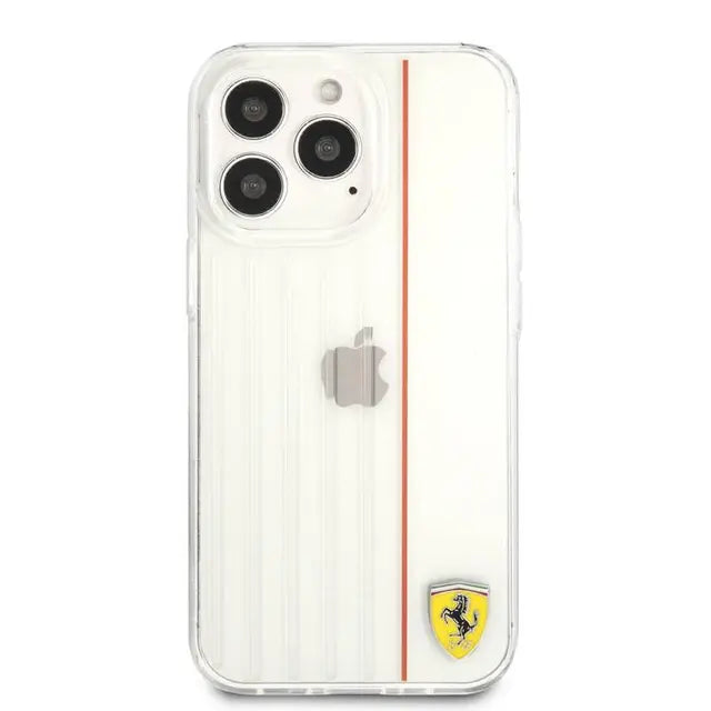 Ferrari iPhone 13 Pro Backcover hoesje 3D Lines - Rood-Hoesjes-Ilumina Benelux