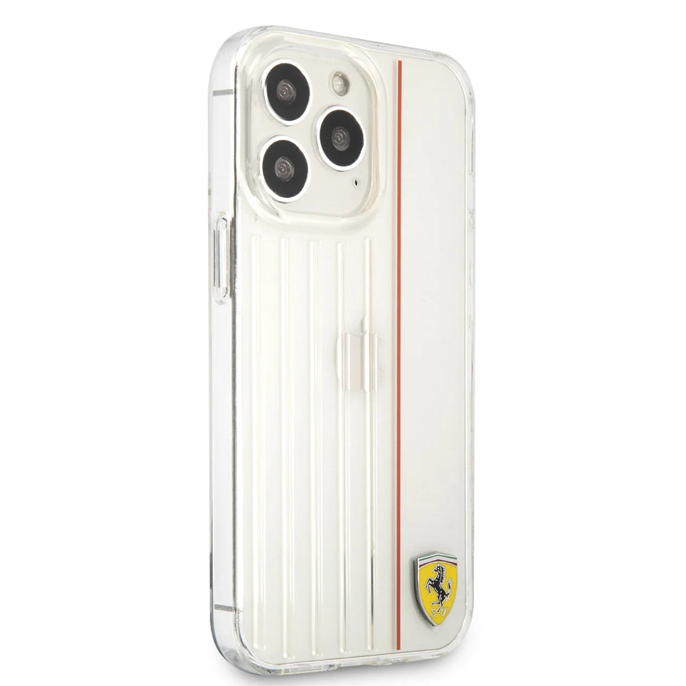 Ferrari iPhone 13 Pro Backcover hoesje 3D Lines - Rood-Hoesjes-Ilumina Benelux